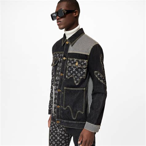 lv denim jacket mens|louis vuitton denim jacket price.